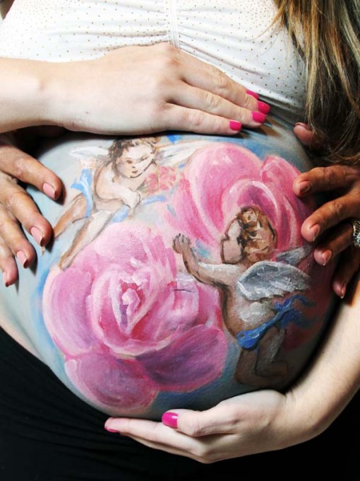 maternity body painting