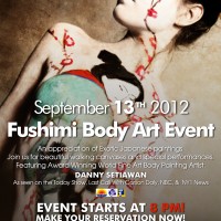Fushimi body painting event flyer