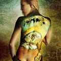 geopoliticus body painting 12x24