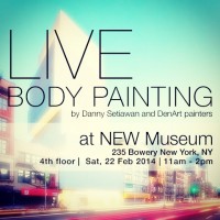 bodypainting at NEW museum invitation
