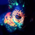 Stunning space photographs using just body paint with black light
