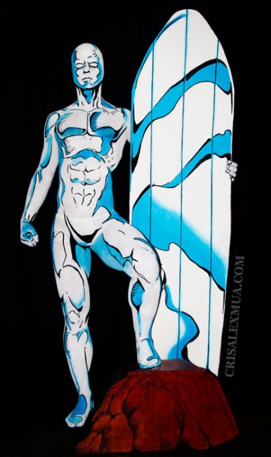 This Comic Book Illustration is Actually a Studio Photo with Body Paint