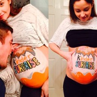 Really? Jacqueline Jossa's 'unusual' baby bump painting